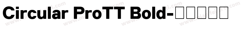 Circular ProTT Bold字体转换